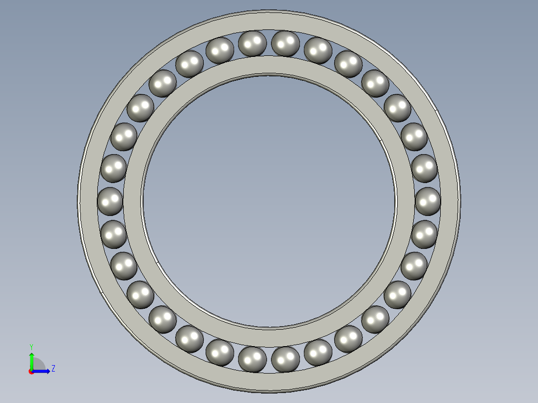 深沟球轴承6038左视图