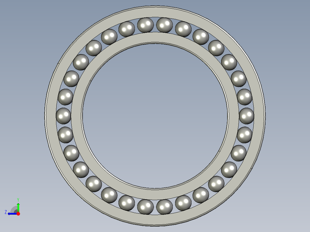 深沟球轴承6038右视图