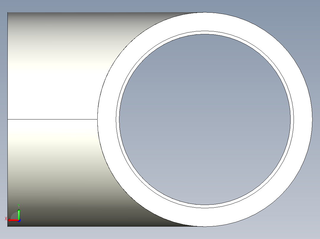 5TIC 90通带溶剂焊接插座后视图