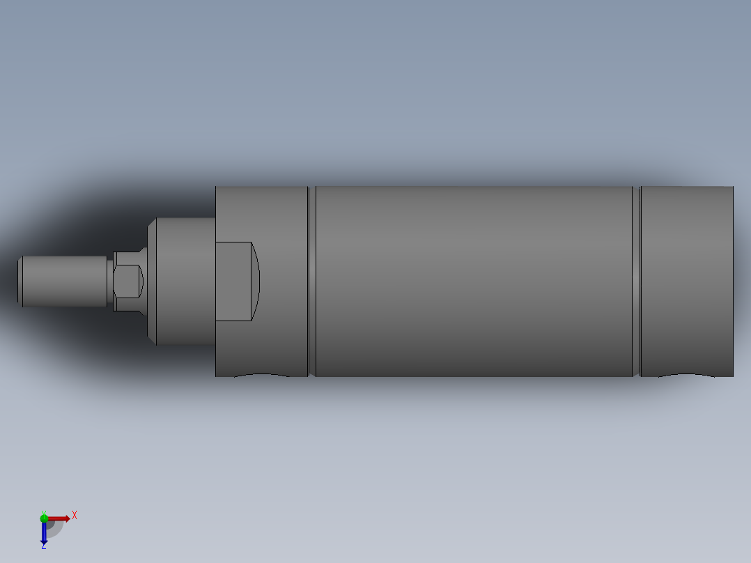 气缸MBL40X30U俯视图