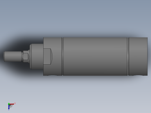 气缸MBL40X30U俯视缩略图