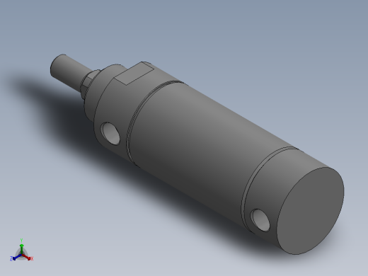 气缸MBL40X30U正等轴测缩略图