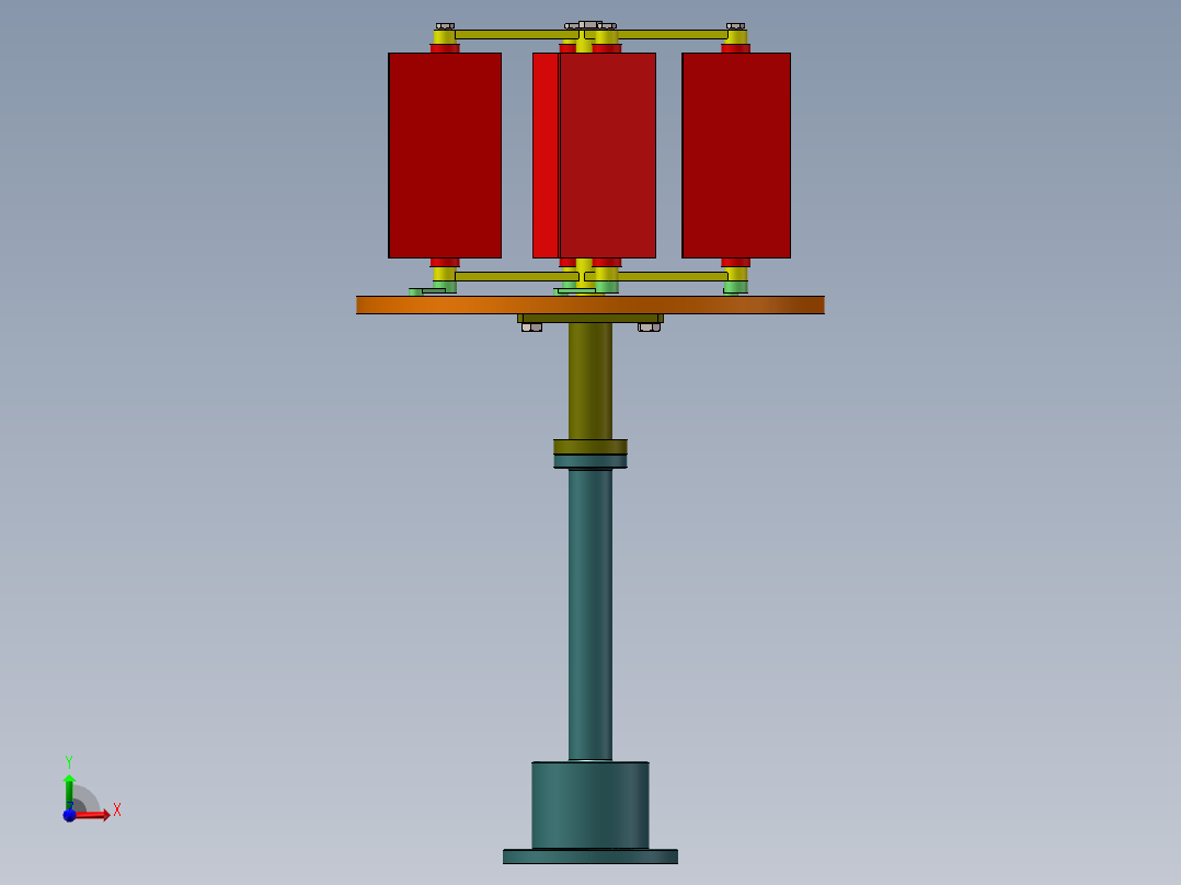 风力发电模拟前视图
