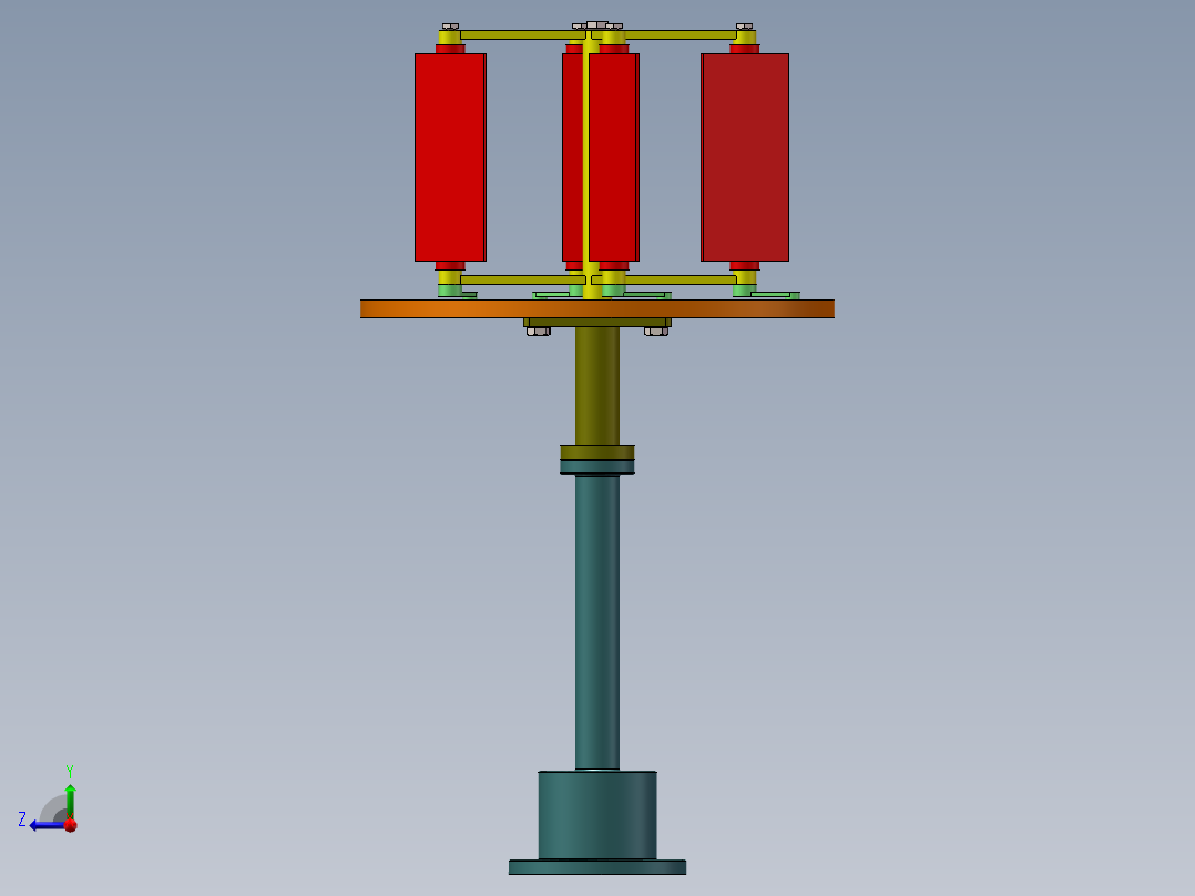 风力发电模拟右视图