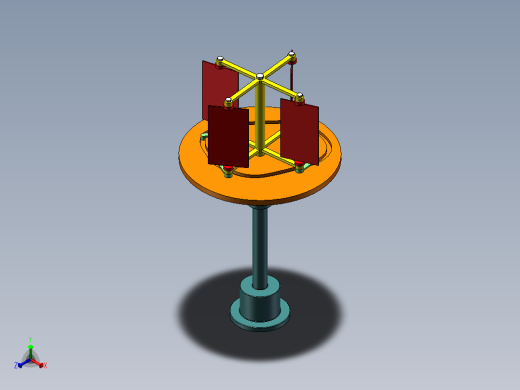 风力发电模拟正等轴测缩略图