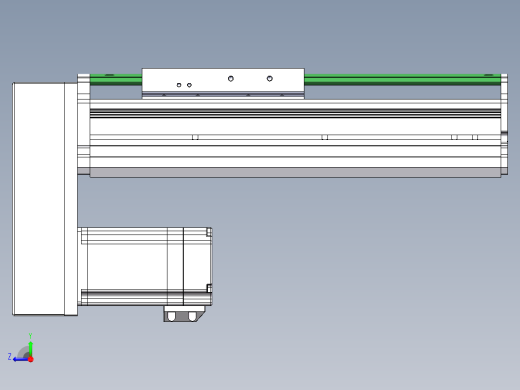MTH丝杆半封闭模组MT120BS-BM-60右视缩略图