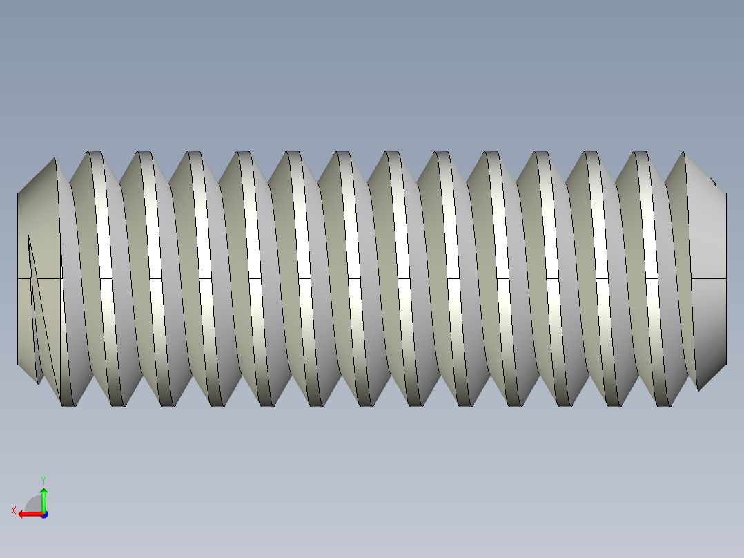 DIN 913-ISO 4026 固定螺钉-M1.8 L=5.STEP后视图
