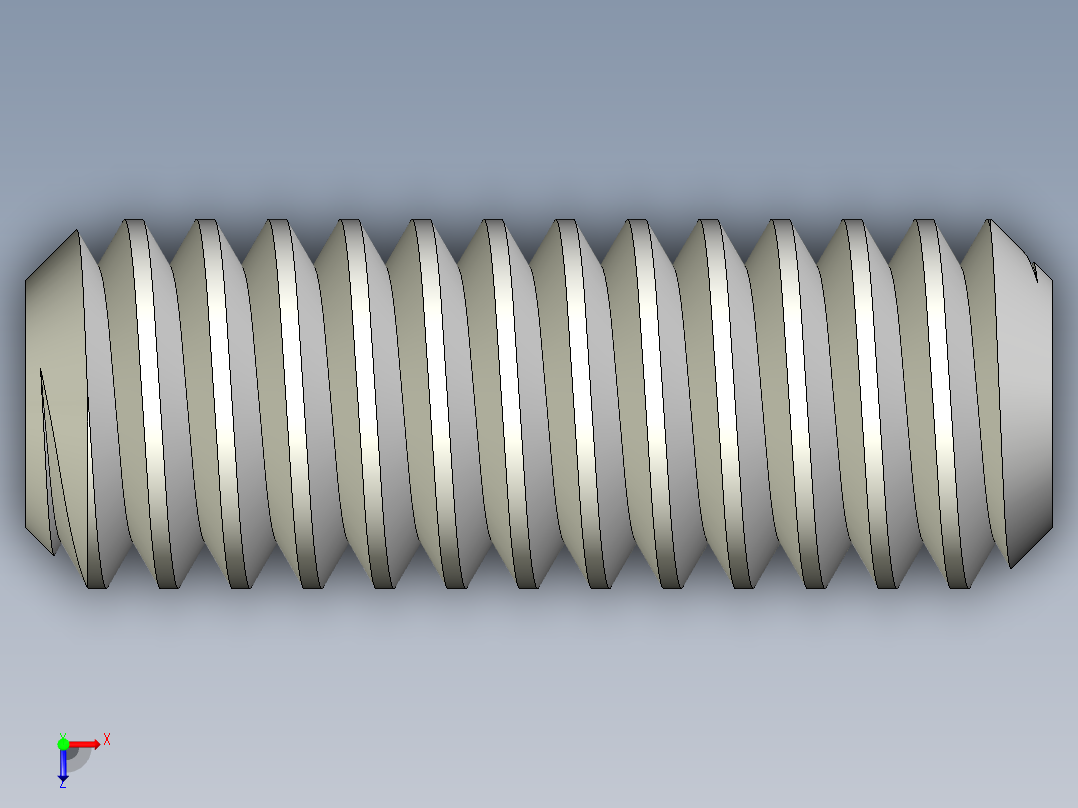 DIN 913-ISO 4026 固定螺钉-M1.8 L=5.STEP俯视图