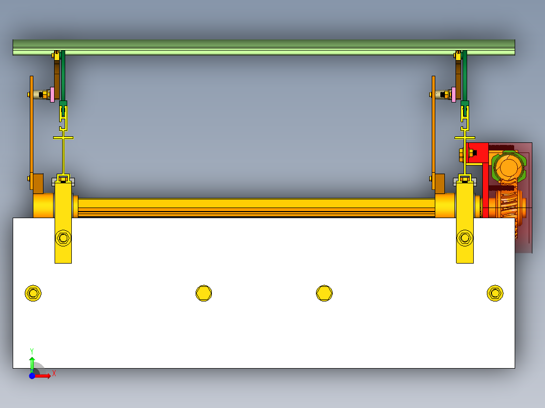 自动开合机构前视图