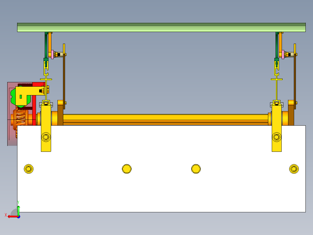 自动开合机构后视图