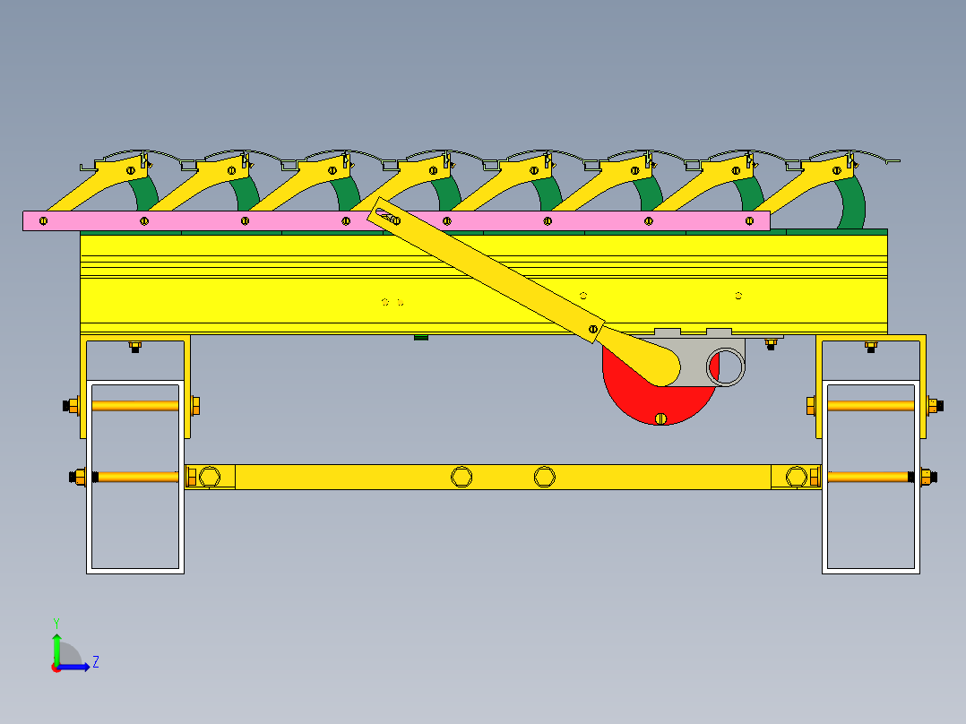 自动开合机构左视图