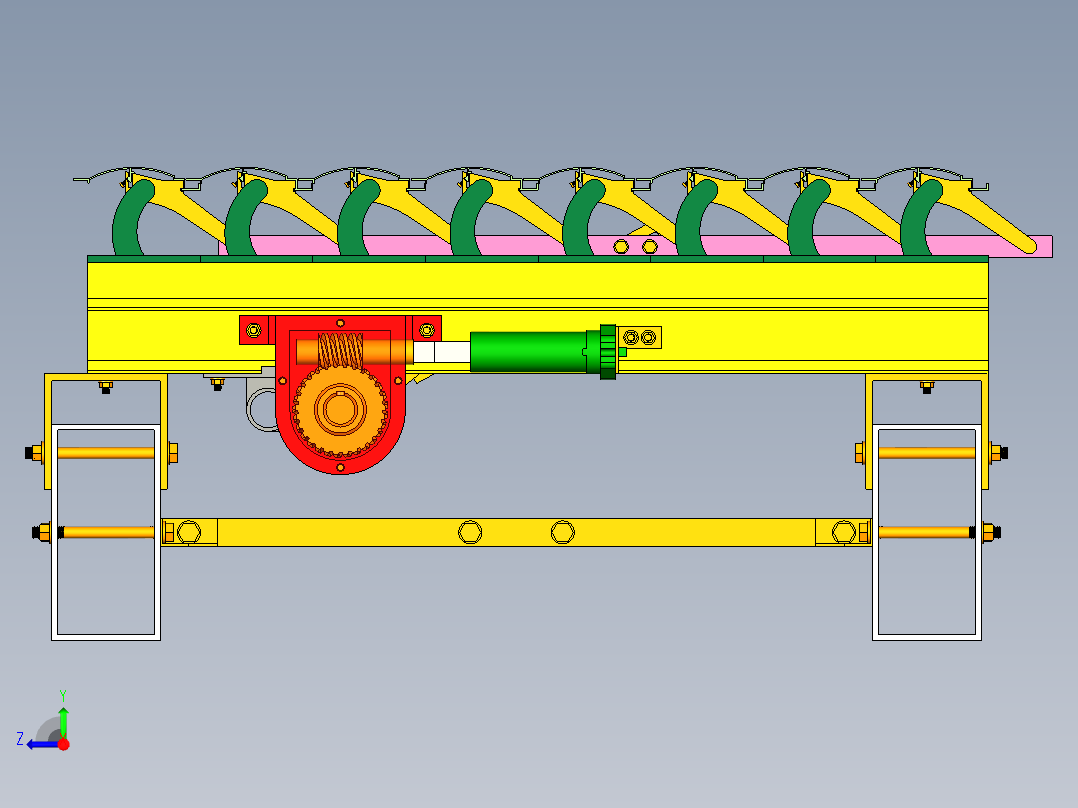 自动开合机构右视图
