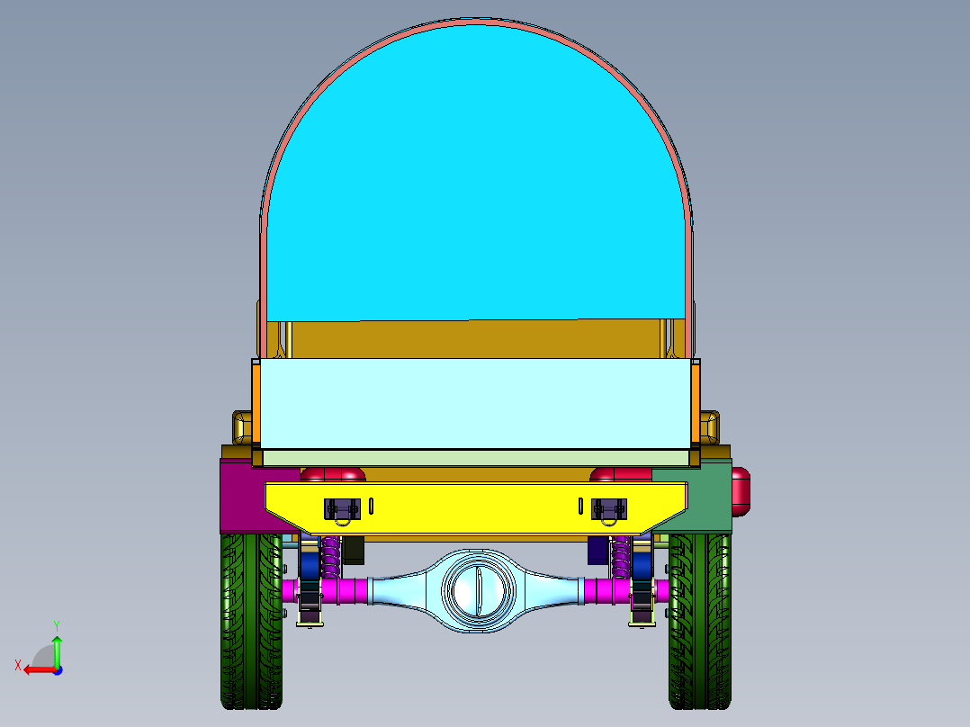 二战功勋制式卡车后视图