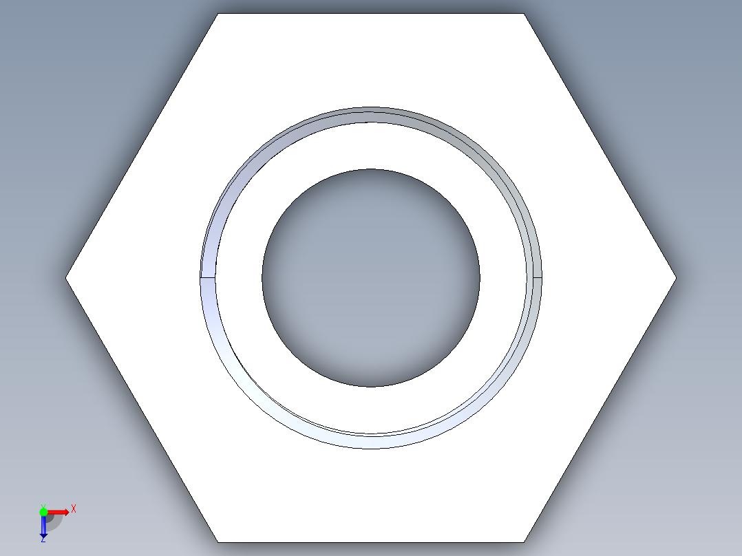 CPVC管件18-Sch80_ReducerBushing_MPTxFPT_9839-073_0.5in x 0.375in俯视图