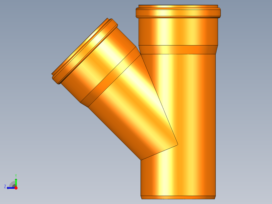 dn110管接头右视图
