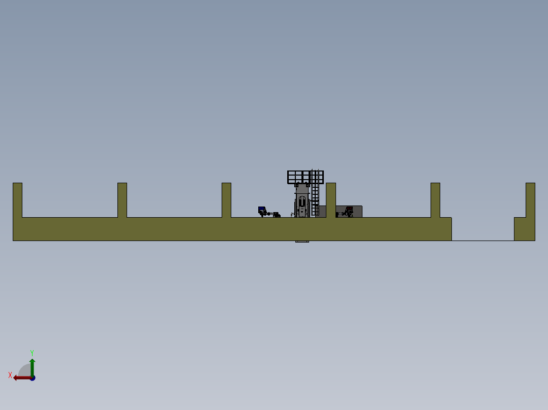 学校教学布局3D后视图