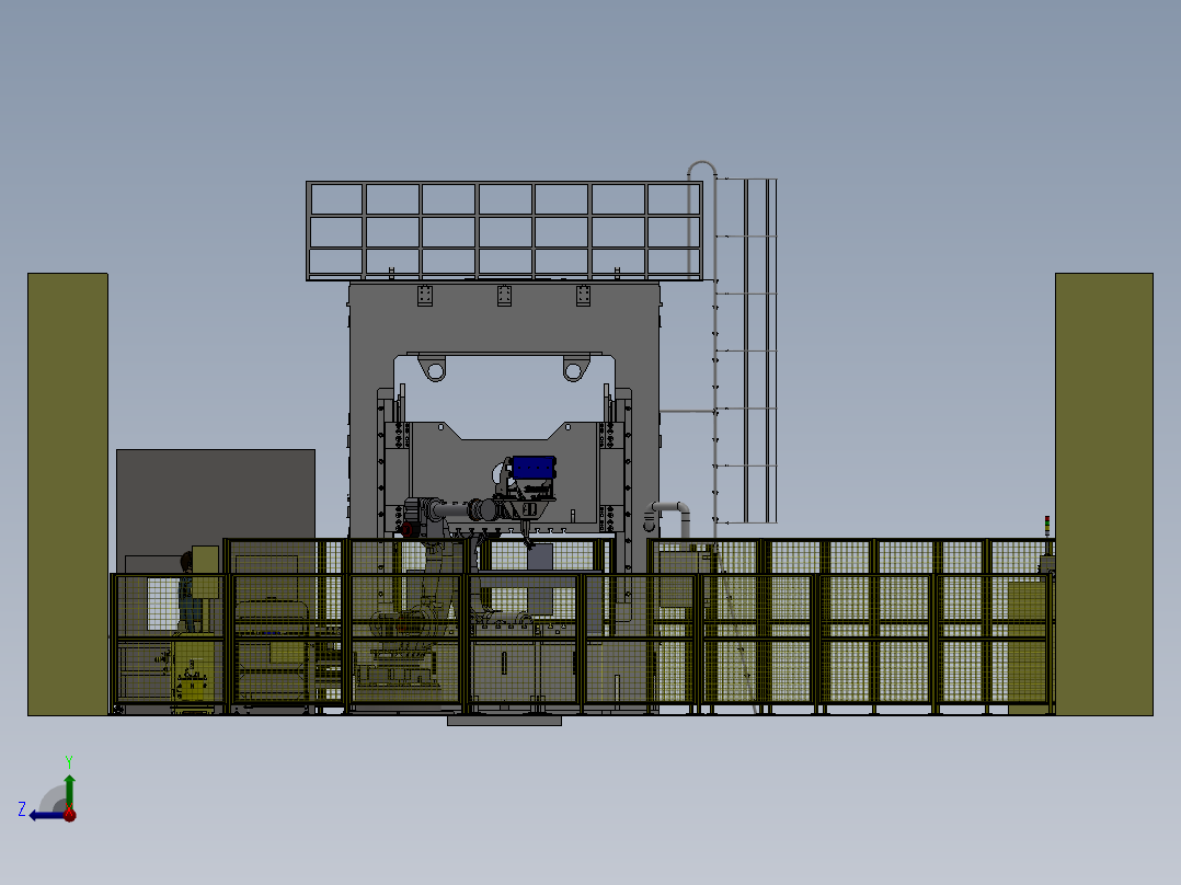 学校教学布局3D右视图