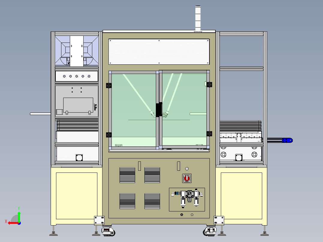 蜘蛛手摆盘机后视图