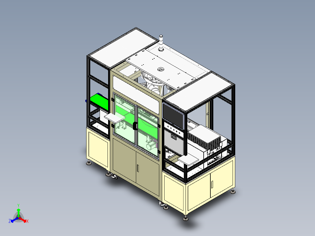 蜘蛛手摆盘机正等轴测图