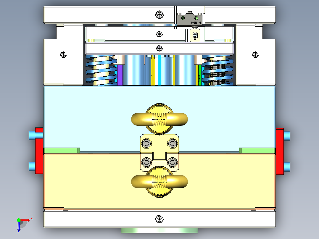 薄壳体模具俯视图
