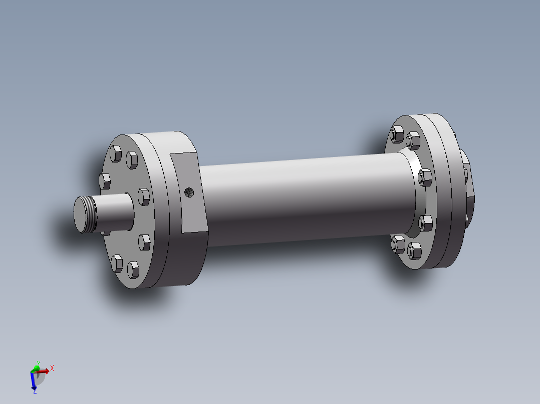 液压缸模型与CAD
