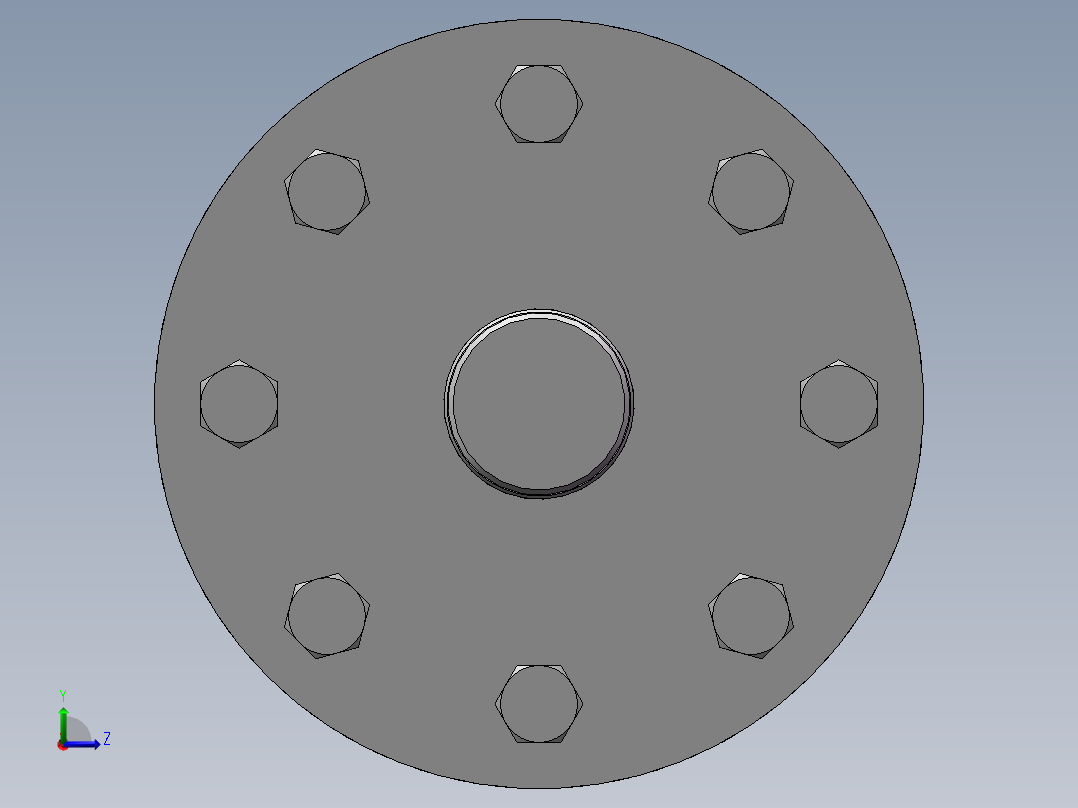 液压缸模型与CAD左视图