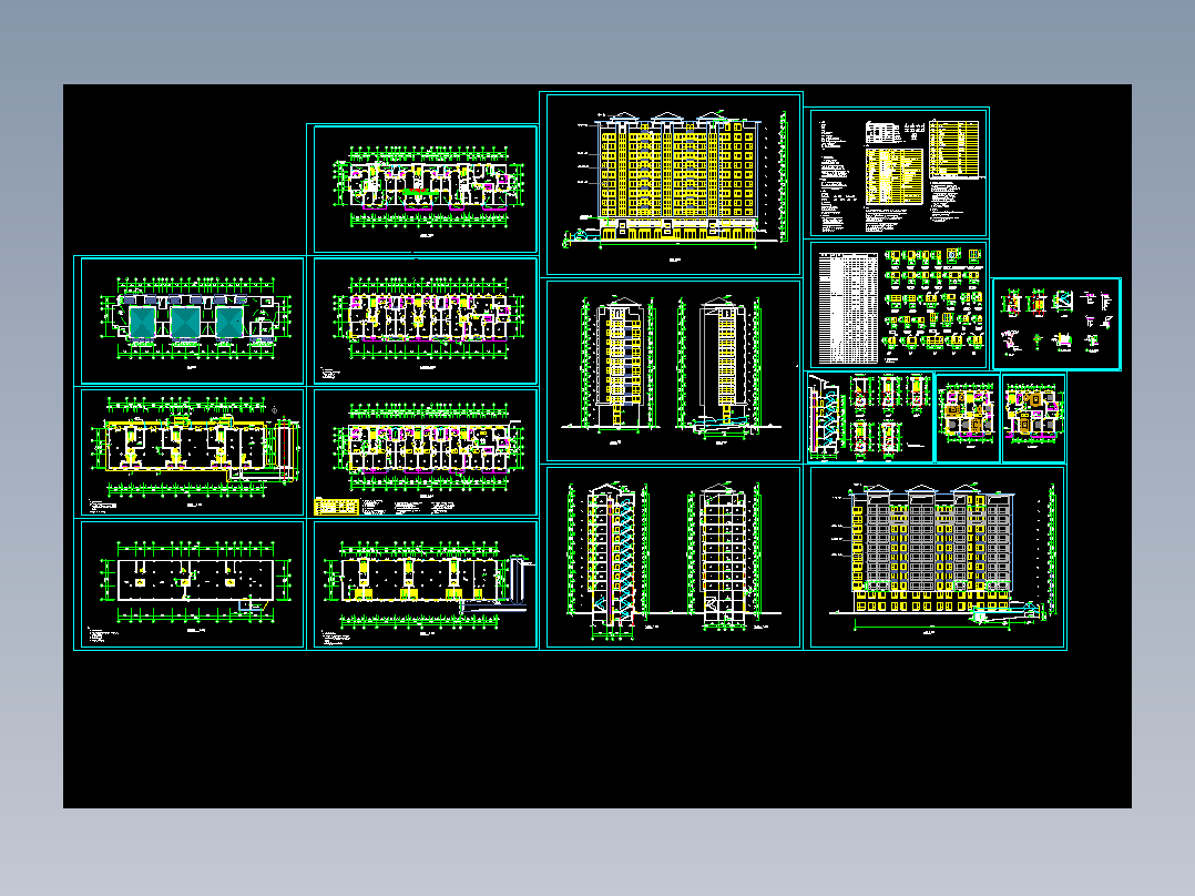 书香门第公寓 2# 3#楼小高层住宅建筑图
