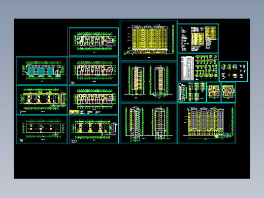 书香门第公寓 2# 3#楼小高层住宅建筑图