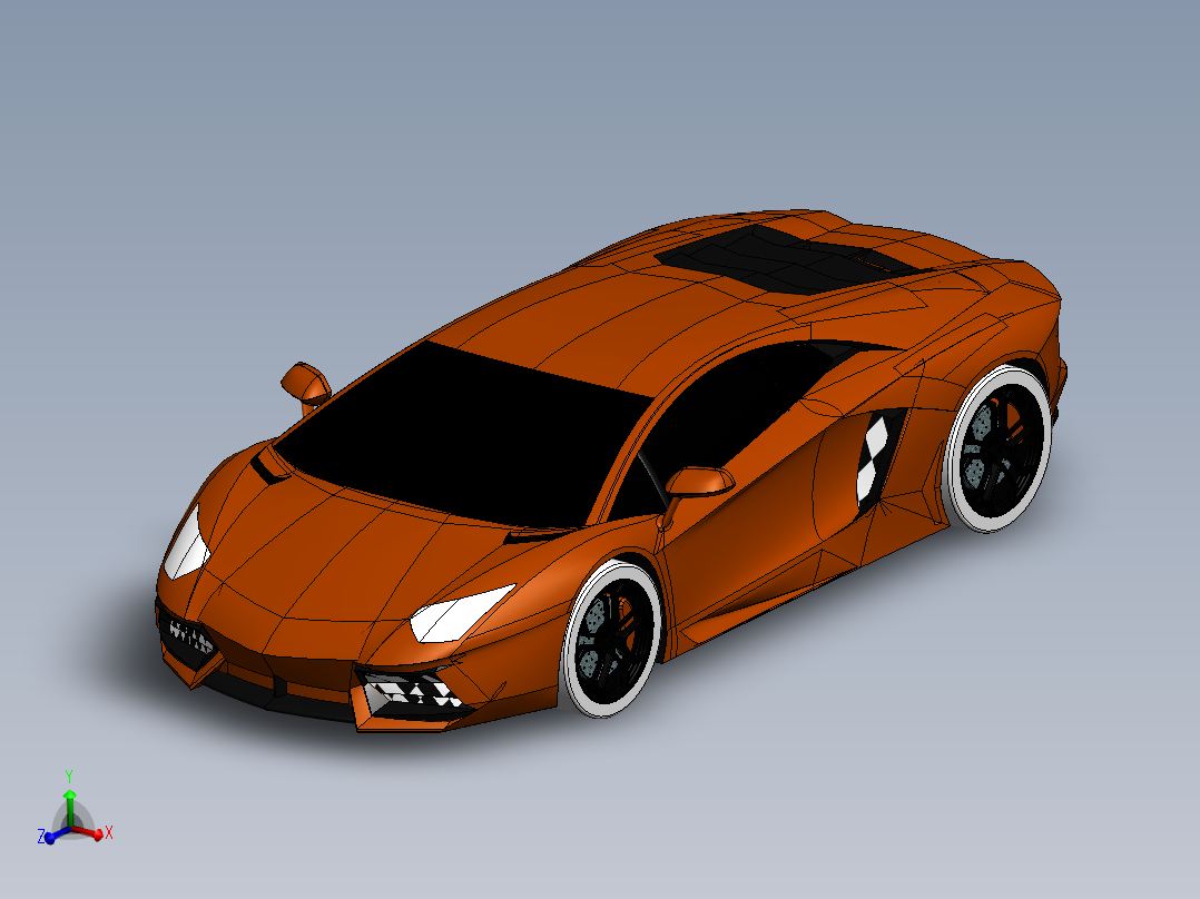 兰博基尼主视图