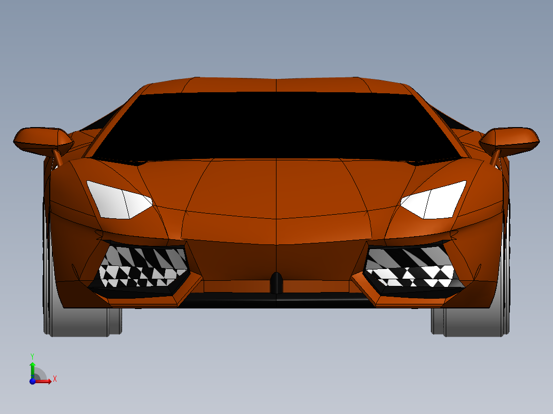 兰博基尼前视图