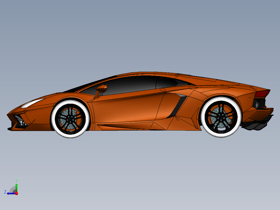 兰博基尼右视图