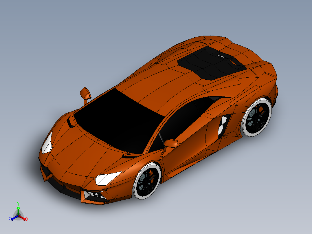 兰博基尼正等轴测图