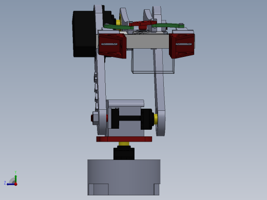 3自由度机械抓手sw17可编辑右视缩略图
