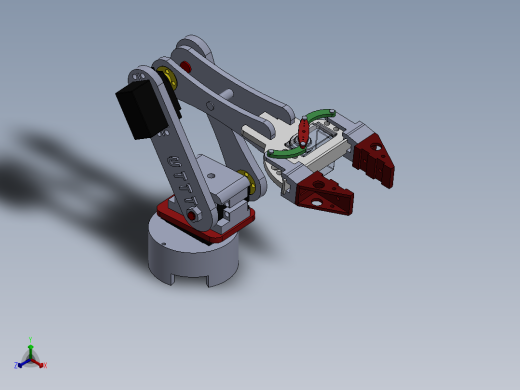 3自由度机械抓手sw17可编辑正等轴测缩略图