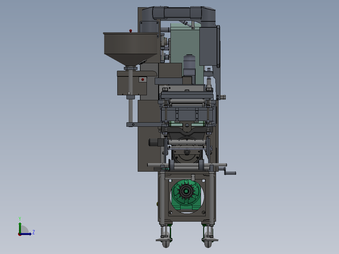 DPT-260泡罩糖果包装机sw18左视图
