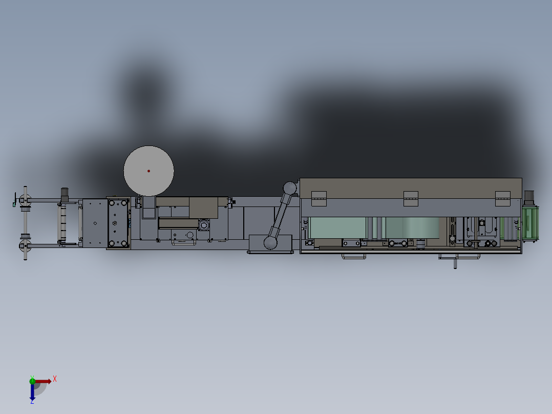 DPT-260泡罩糖果包装机sw18俯视图