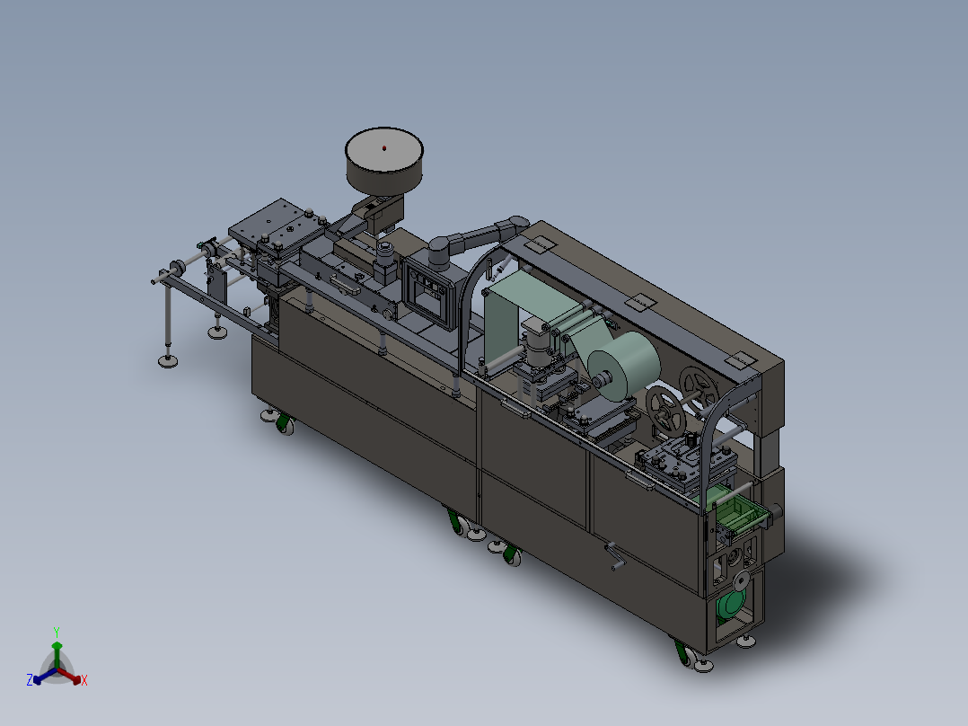 DPT-260泡罩糖果包装机sw18正等轴测图