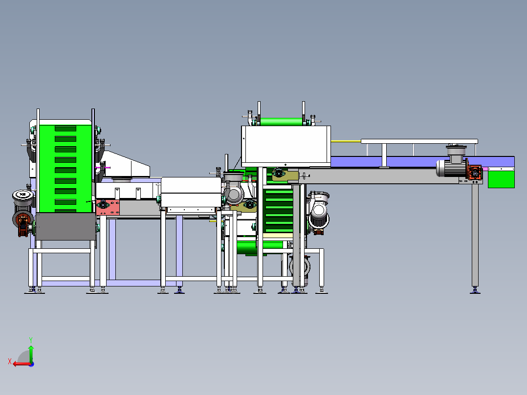 药卷分流输送机总成sw16可编辑后视图