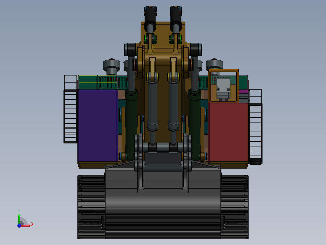 11.卡特6080挖掘机前视图