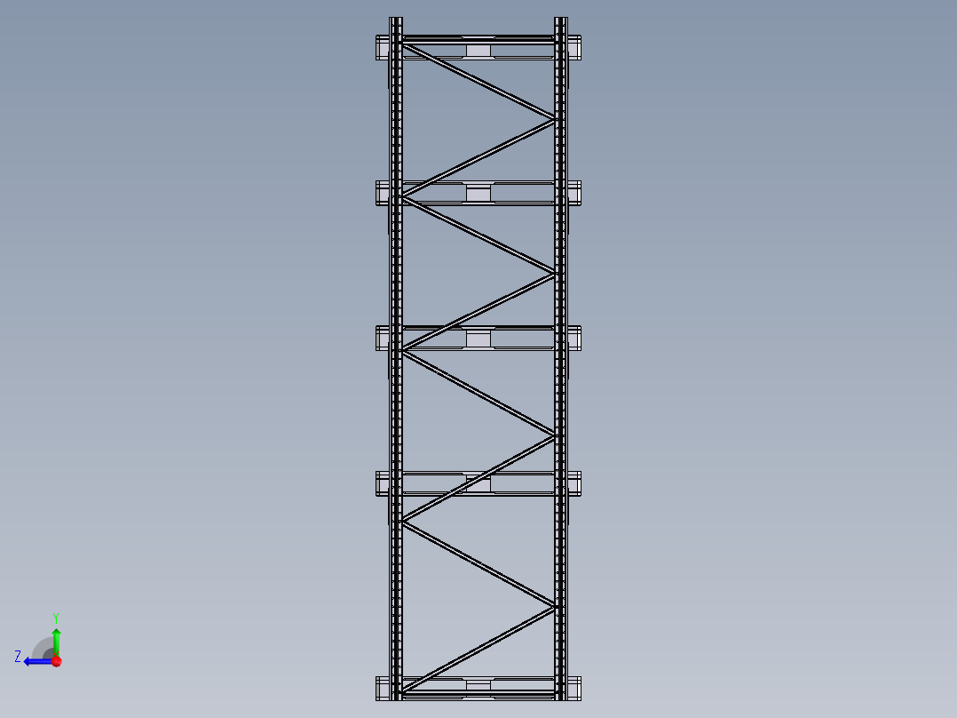 货架、重型托盘货架2右视图