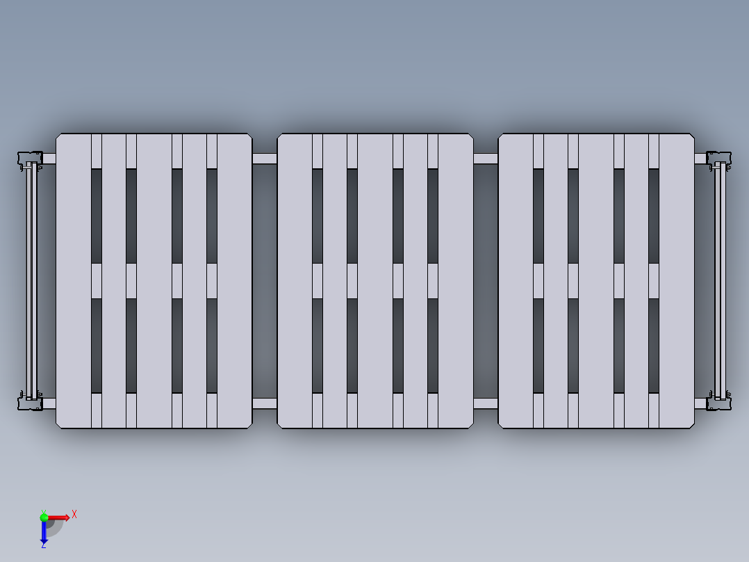 货架、重型托盘货架2俯视图