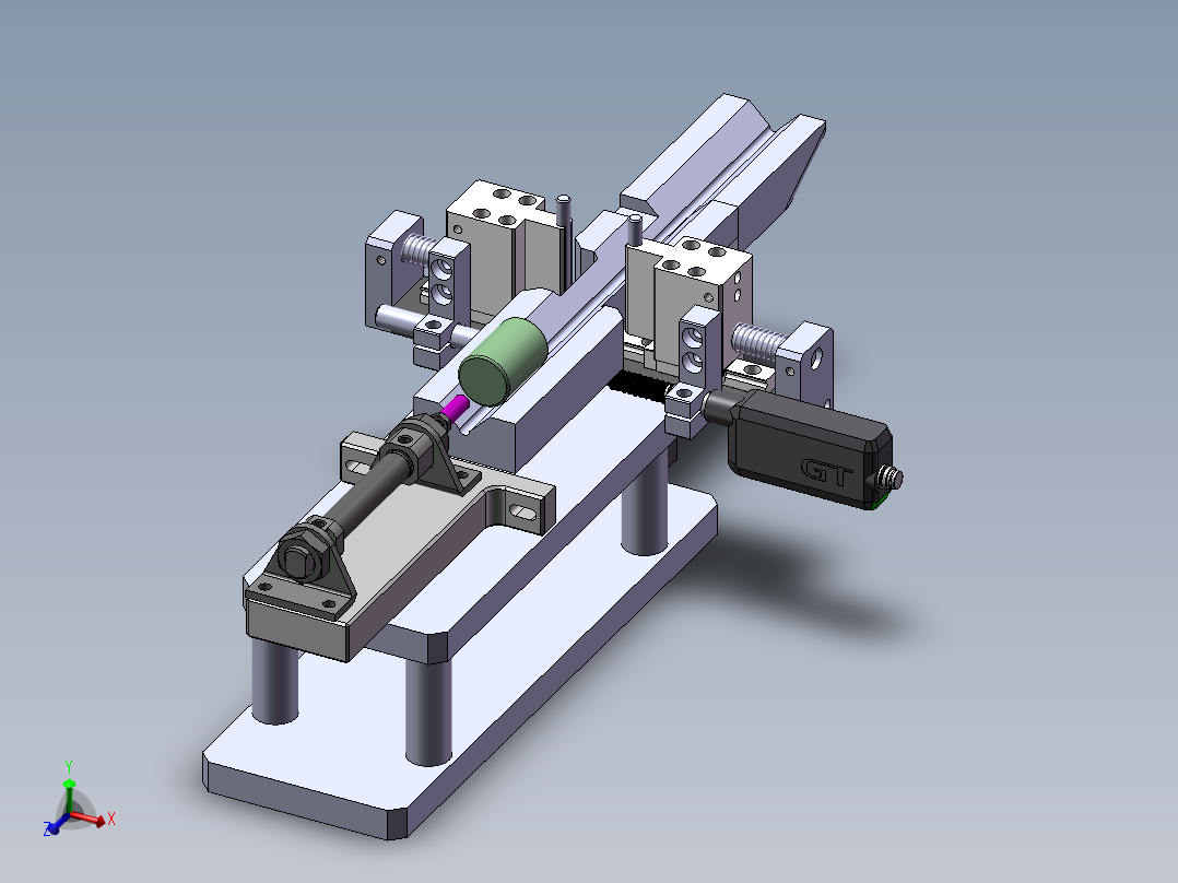 圆柱直径自动检测装置