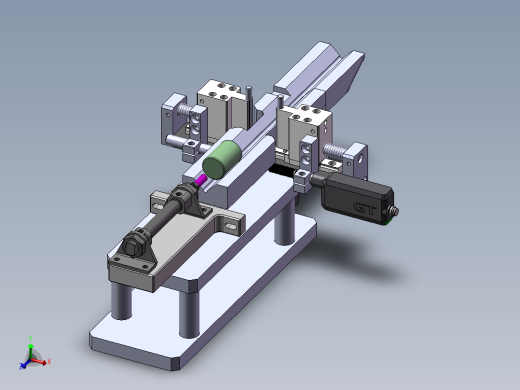 圆柱直径自动检测装置