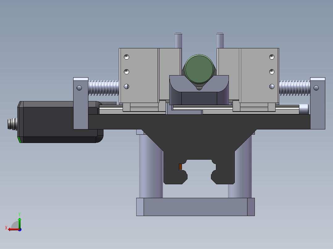 圆柱直径自动检测装置后视图