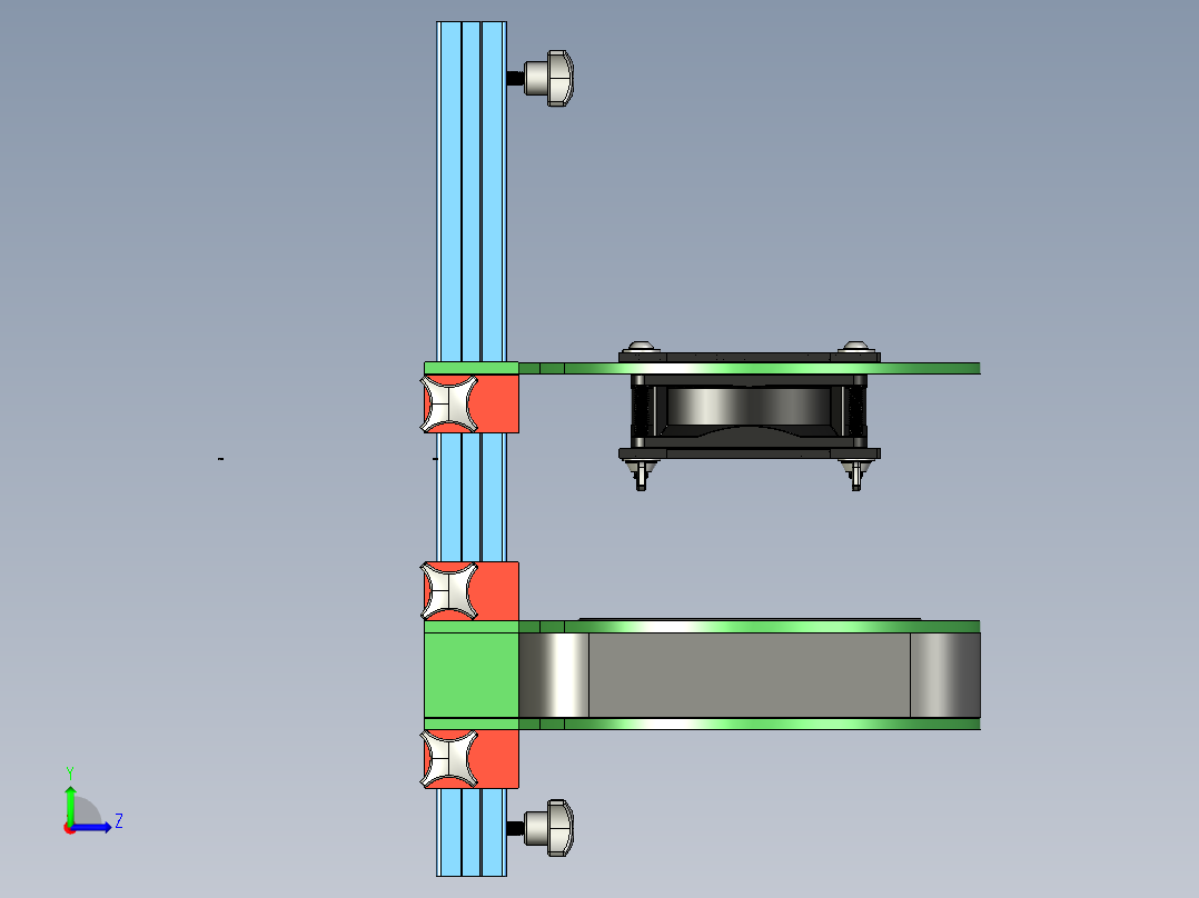 B2004467-模块化 Mac mini 安装支架左视图