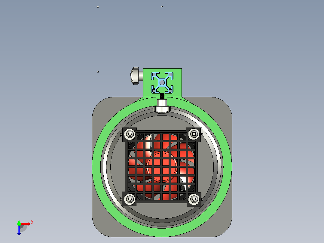 B2004467-模块化 Mac mini 安装支架俯视图