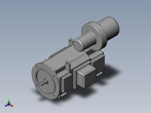94动机卧式机座带地脚+端盖凸缘(100-160)_Z4-100-1_2[1].2_160-1_sldprt