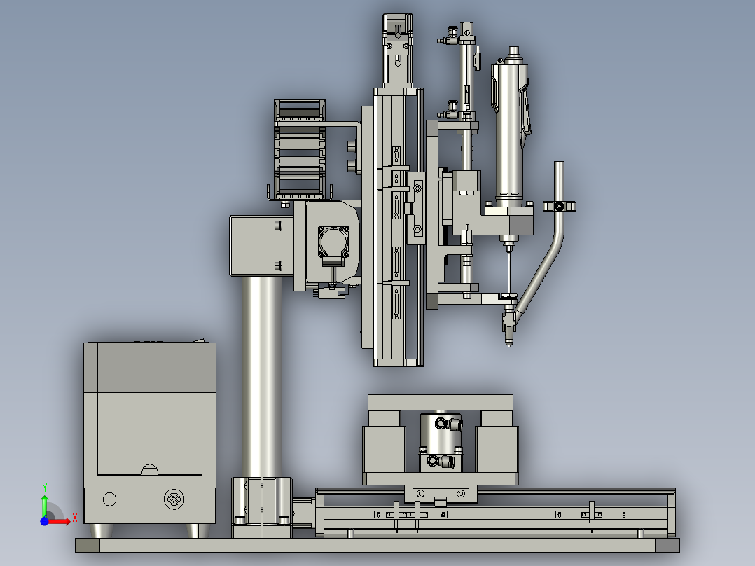 锁螺丝机构-A前视图