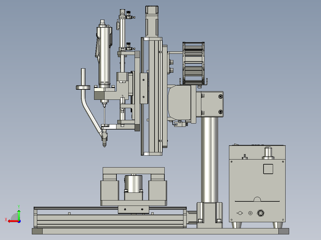 锁螺丝机构-A后视图