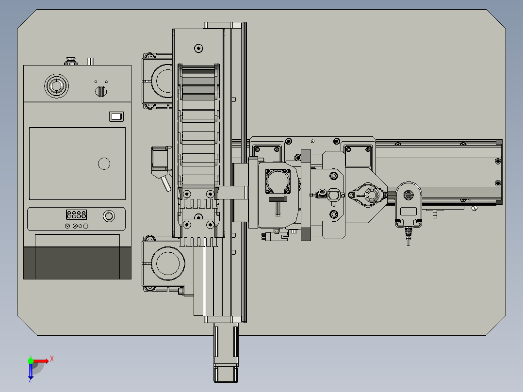 锁螺丝机构-A俯视图